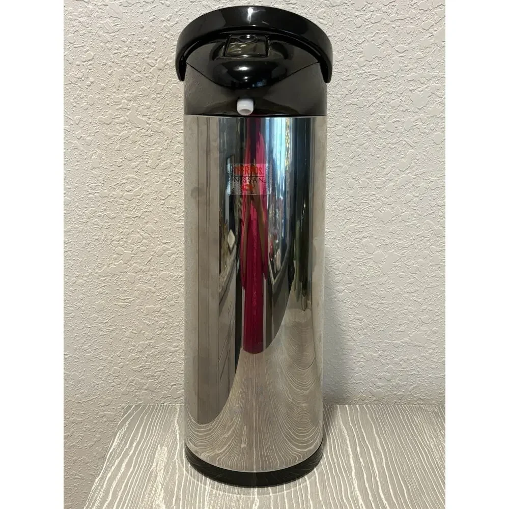 Nissan Glass Vacuum Thermos Insulated Pump Pot Hot Cold Beverage Server